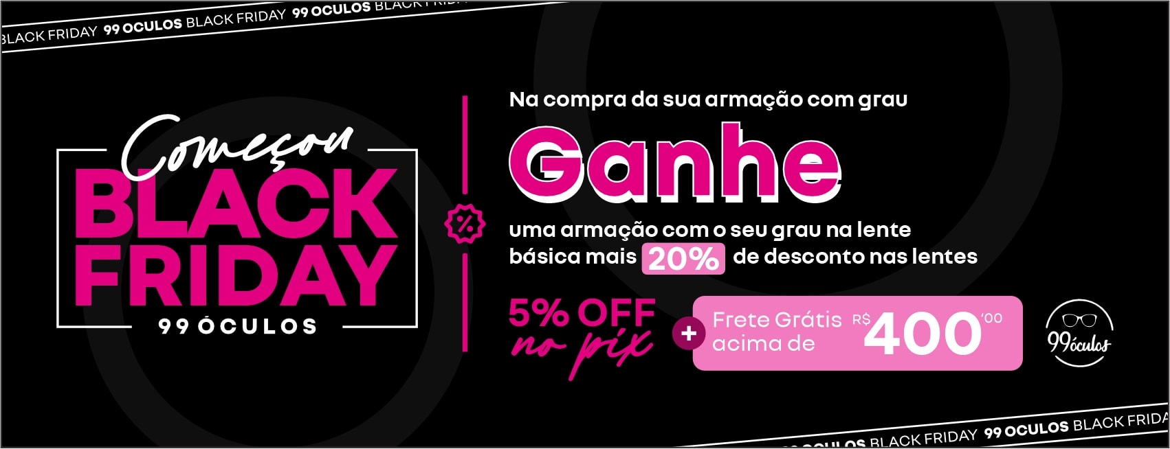 Armações para óculos por até R$ 99 na compra da lente com desconto - Desktop.