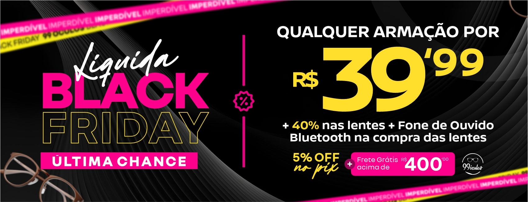 Armações para óculos por até R$ 99 na compra da lente com desconto - Desktop.