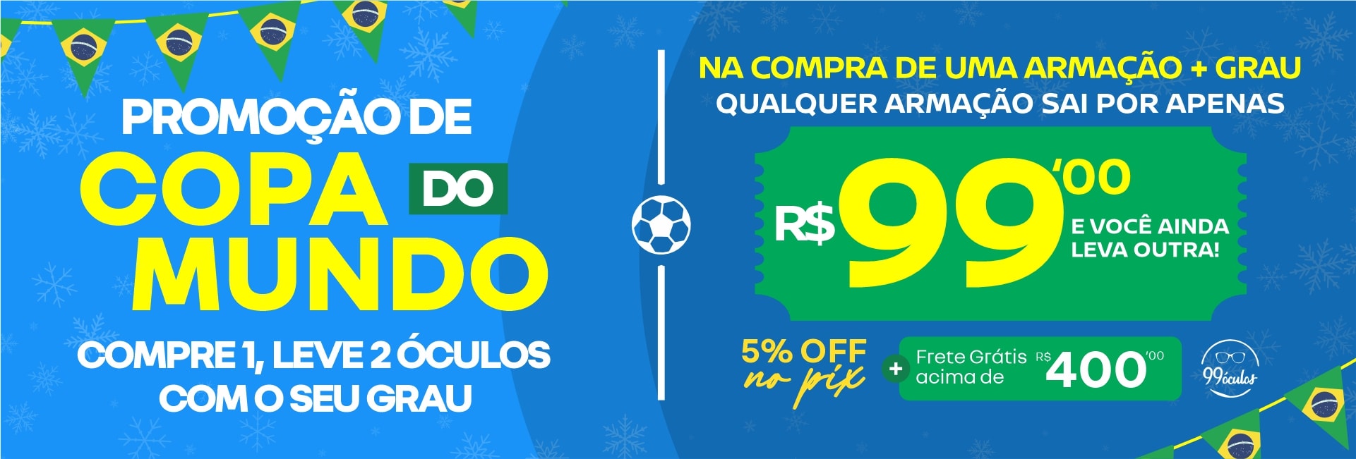 Armações para óculos por até R$ 99 na compra da lente com desconto - Desktop.