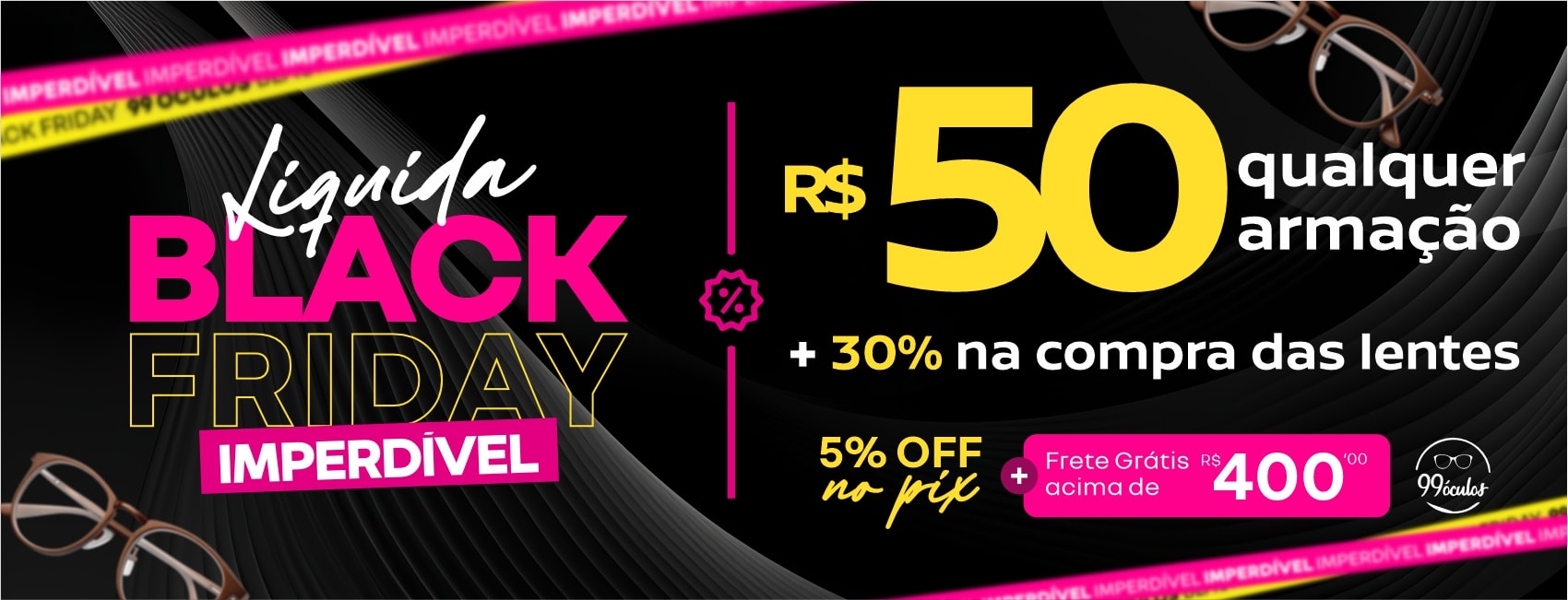 Armações para óculos por até R$ 99 na compra da lente com desconto - Desktop.