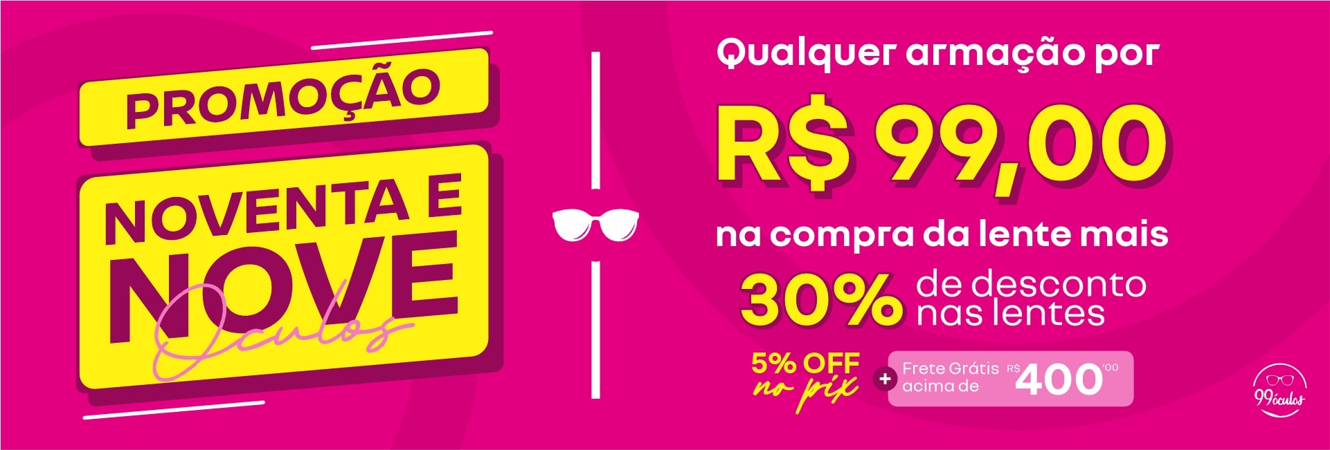 Armações para óculos por até R$ 99 na compra da lente com desconto - Desktop.