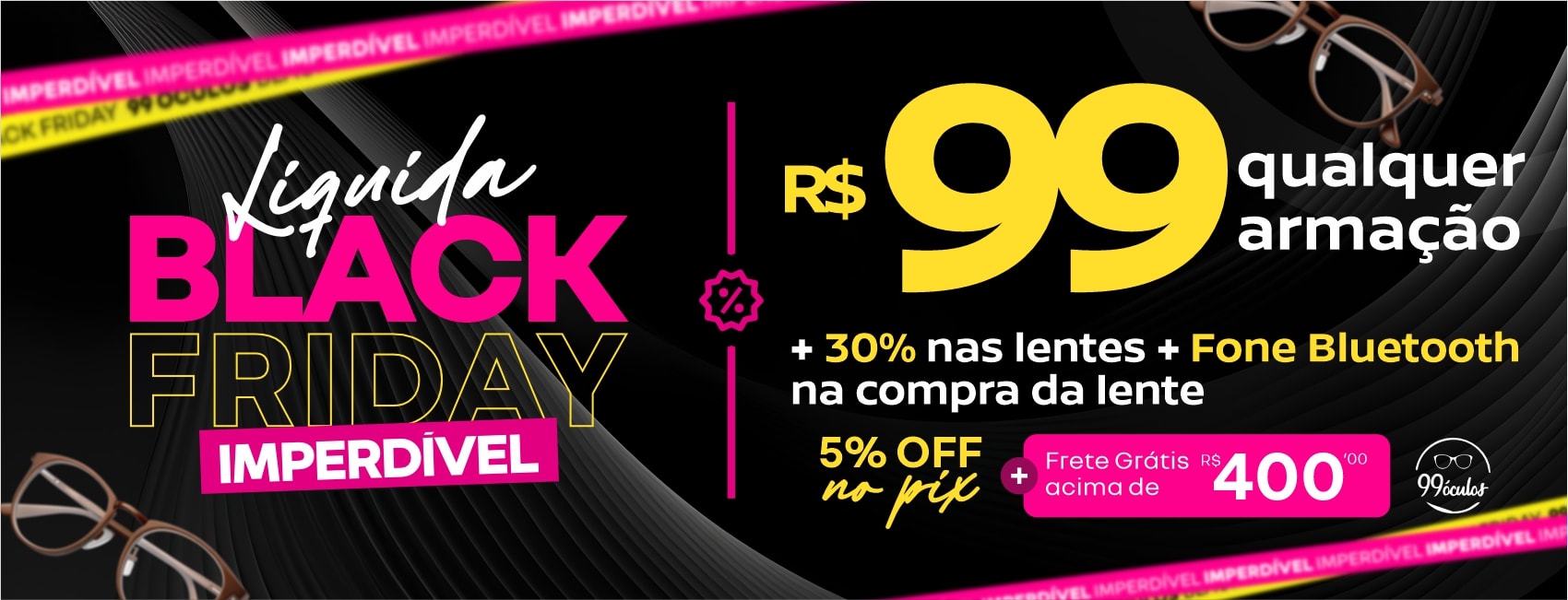 Armações para óculos por até R$ 99 na compra da lente com desconto - Desktop.