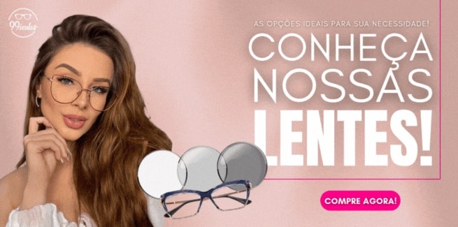 Opções ideais de lentes para óculos de gra na 99 Óculos.