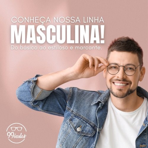 Modelos de armação para óculos masculino na 99 Óculos